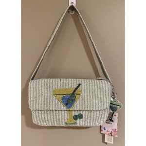 New Release Martini Handcrafted In India Beaded Bag With Matching Bag Charm